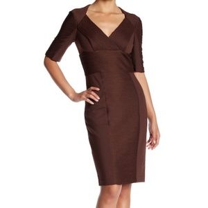 NUE by Shani Contrast Panel Dress